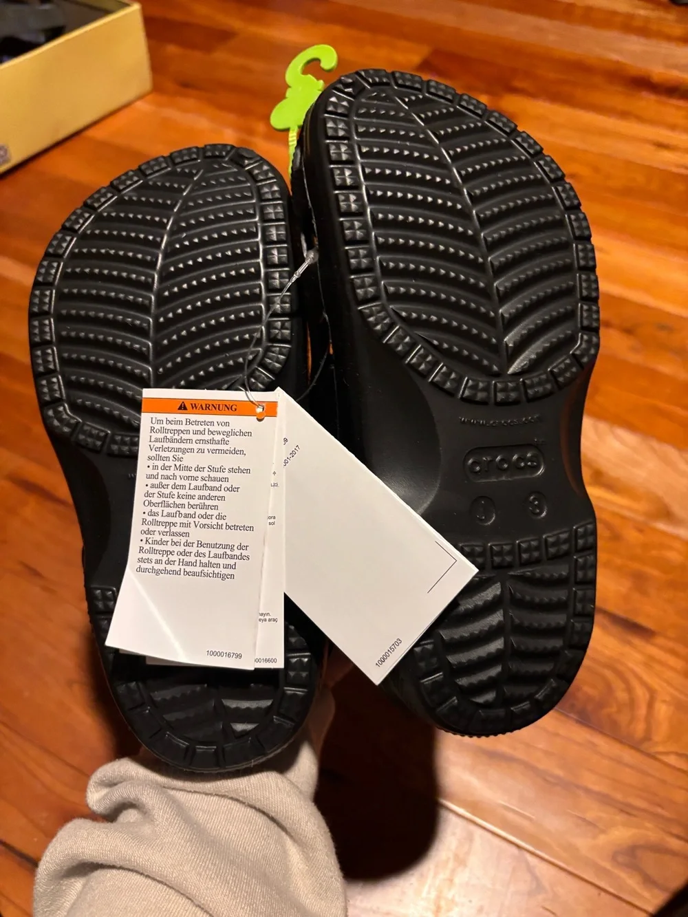 CROCS Kids Black Classic Clogs